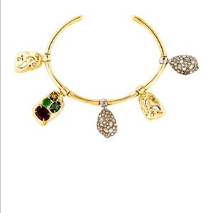 Alexis gold charm embezzled bracelet